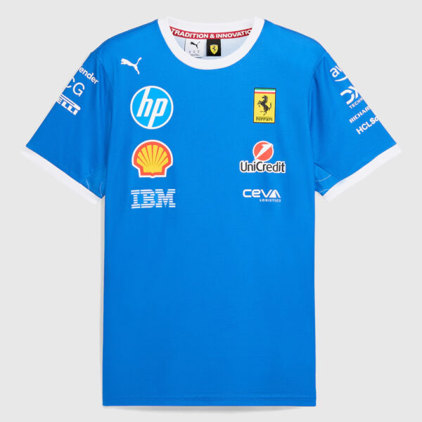 Camiseta de edición especial del equipo Escudería Ferrari 2025 Monza - Azul