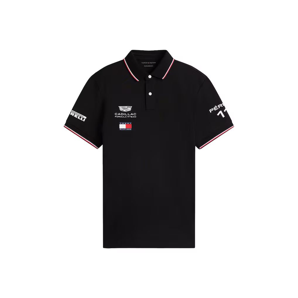 Polo Cadillac Tommy Hilfiger 2026 Sergio Pérez Team - Negro - Imagen 2