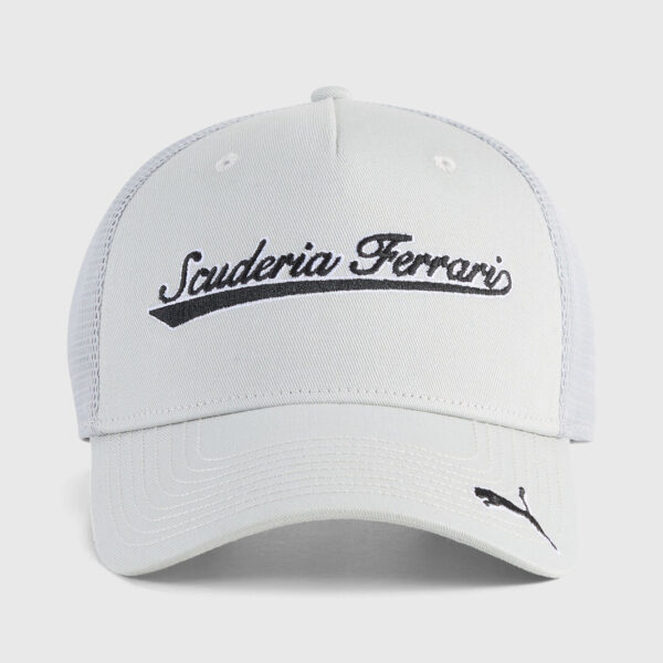 Gorra Trucker Ferrari 2026-Flat Light Gray