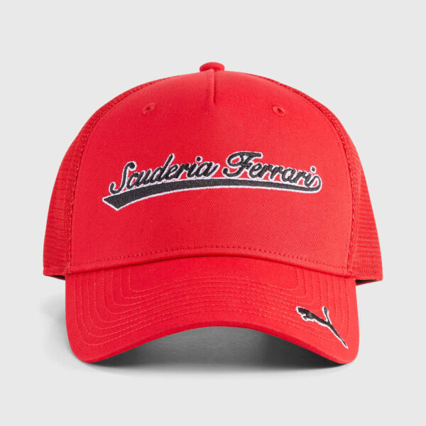 Gorra Trucker Ferrari 2026- rosso corsa red